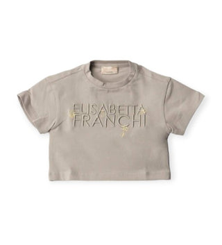 Elisabetta Franchi T-shirt con logo ricamato frontale EGTS077.0