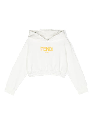 Fendi Kurz geschnittenes Sweatshirt mit JFH135-5V0-Logo