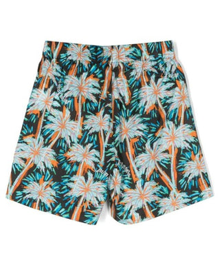 Gemusterte Bermudashorts von Palm Angels PBCB006S23FAB0031055