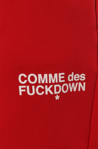 Comme des Fuckdown Jogger trousers with printed logo CDFU1761