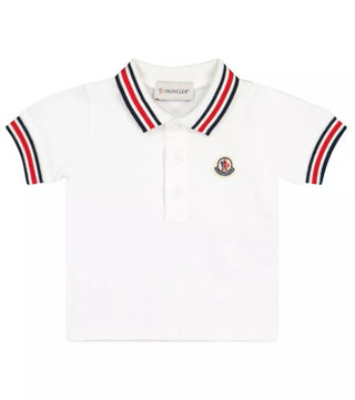 Moncler T-shirt a polo con simbolo D19518306605