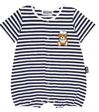 Moschino STRIPED Romper MUY052 WITH CLIPS