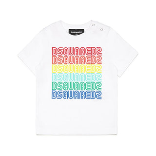 Dsquared2 T-shirt girocollo con logo stampato DQ0175-D004G