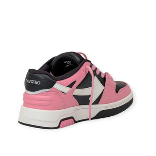 Off-White Out Of Office Sneakers ogia007f24/lea001030 In Black/Pink Leather