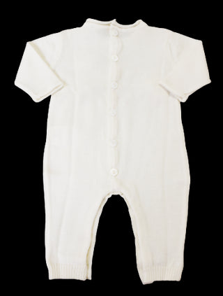 Aletta Onesie mit Schleife 0052 mit Retro-Knöpfen für Neugeborene