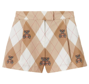 Burberry Shorts con patch Teddy 8069292