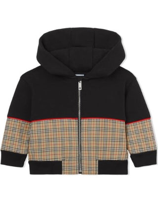 Burberry Felpa con zip e cappuccio 8053940