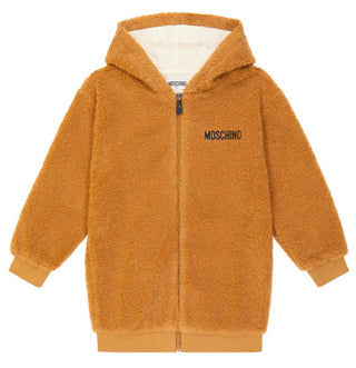 Moschino Felpa con zip e cappuccio HDF05I