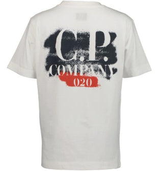 CP Company T-Shirt mit Rundhalsausschnitt und aufgedrucktem Logo 08CKTS061C