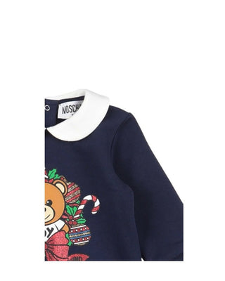 Moschino Tutina Con Teddy Natale mut03o In Caldo Cotone