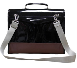 Escudama Patent Leather Briefcase Bag CATERINA