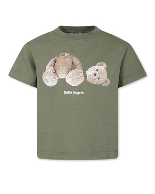 Palm Angels T-shirt Bear PBAA003C99JER0055660 Short Sleeve