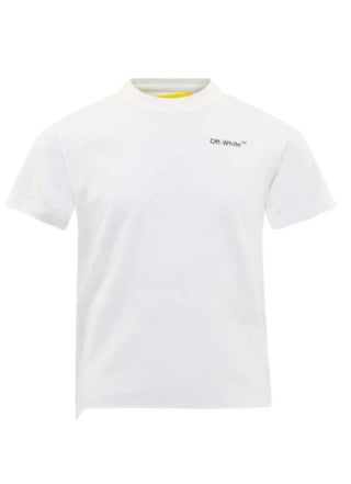 Off-White T-shirt girocollo con logo OBAA002S22JER010