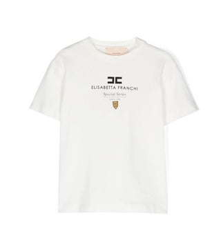 Elisabetta Franchi T-shirt girocollo con logo EGTS088.0