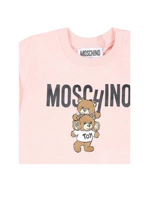 Moschino Langarm-T-Shirt MMO00R mit Teddy-Print