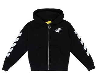 Off-White Zip Up Hoodie OBBE001F21FLE001