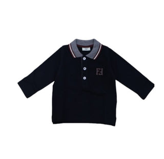 Fendi T-shirt a polo con simbolo 4B8250-BG090