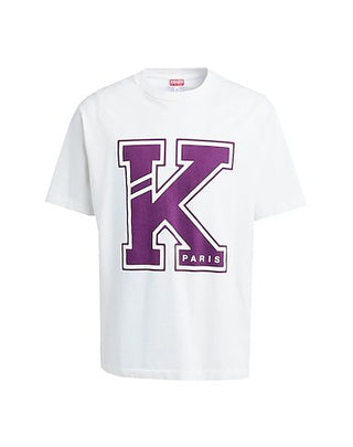 Kenzo Crewneck T-shirt with printed logo PFD55TS4524