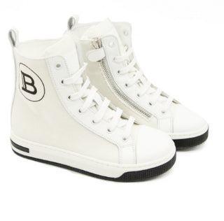 Balmain Sneakers 6o0696 mit Schnürsenkeln und Reißverschluss