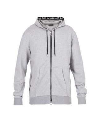 Balmain SH13843Z303 Sweatshirt mit Reißverschluss