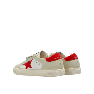 Golden Goose Sneakers Super Star gyf00495/f In Pelle Colore Bianco/Rosso