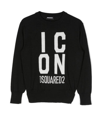 Dsquared2 Pullover mit Rundhalsausschnitt und Logo DQ2026-D003F