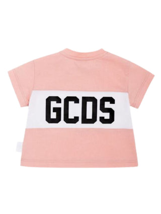 GCDS Crewneck T-shirt with front logo GUM003