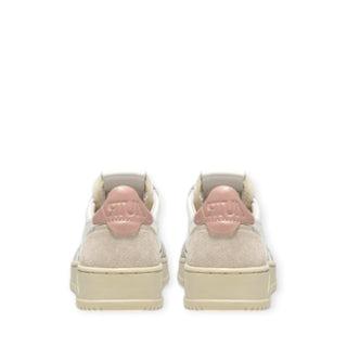 Autry Sneakers Medalist Low aulw-ls37 In Pelle Bianca Rosa