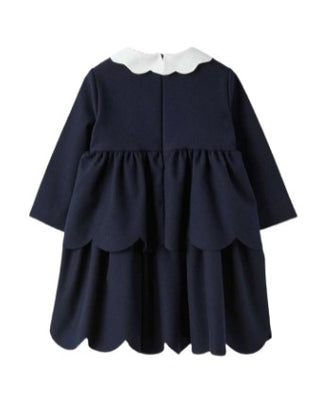 The Owl Ruffled Dress with Collar A23VL544W0003