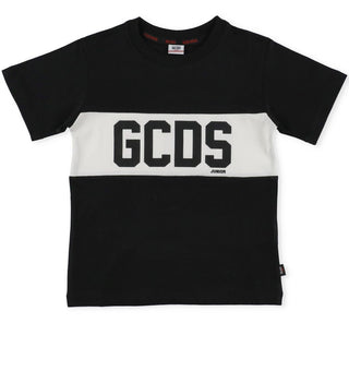 GCDS T-shirt girocollo con logo frontale DMM005