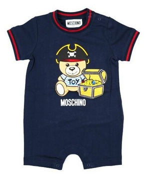 Moschino Romper WITH PIRATE BEAR MUY03A WITH CLIPS