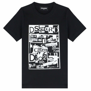 Dsquared2 T-shirt girocollo con logo frontale DQ03XW-D00W5