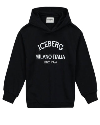 Iceberg Felpa cropped con cappuccio MFICE5336J