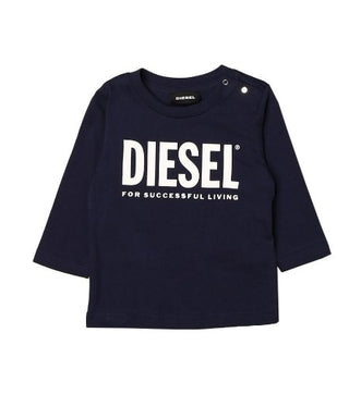 Diesel T-shirt girocollo con logo frontale 00K26K