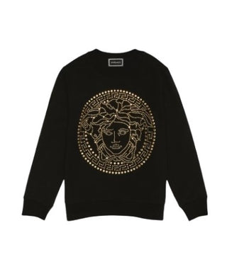 Versace Sweatshirt mit Rundhalsausschnitt YC000285