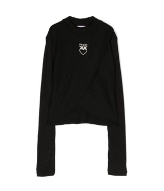 Pinko Kurzpullover mit F3PIJGTN124-Logo