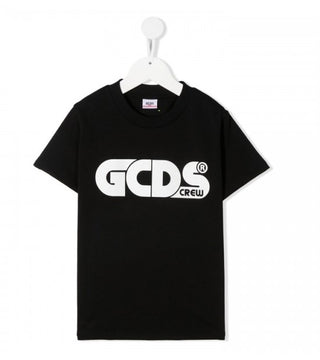 GCDS T-shirt girocollo con logo frontale 027614