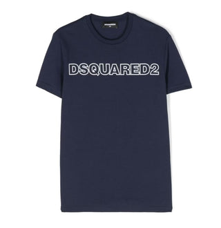 Dsquared2 T-shirt girocollo con logo stampato DQ1757-D00MV