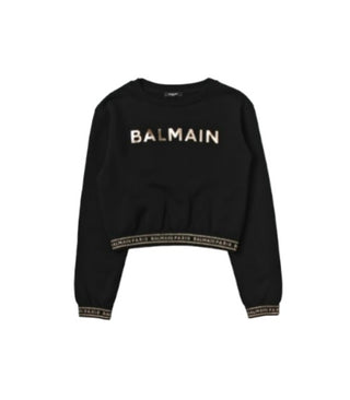 Balmain Felpa cropped BT4A20-Z0081