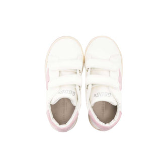 Golden Goose Sneakers Ball Star gjf00386 Farbe Elfenbein/Rosa