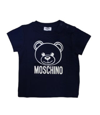 Moschino Crewneck T-shirt with logo and symbol MZM01H