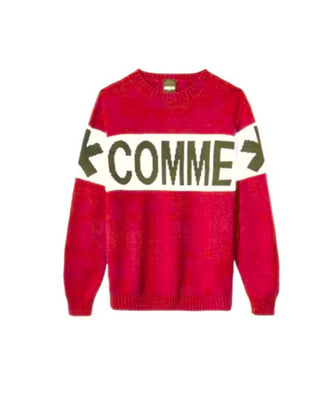 Comme des Fuckdown Crewneck Sweater with Inlaid Logo CDFD2038