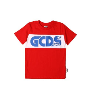 GCDS T-shirt girocollo con logo frontale 025761