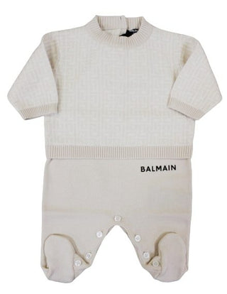 Balmain Playsuit bs0a510 mit Knöpfen hinten