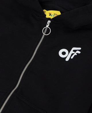 Off-White Zip Up Hoodie OBBE001F21FLE001