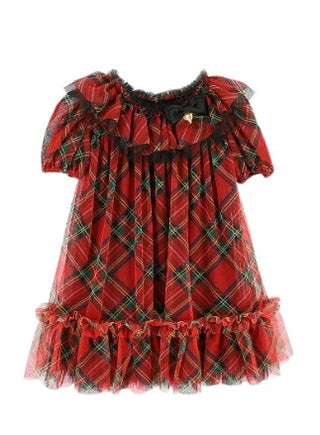 Angel's Face Abito In Tulle MARTA Tartan Da Bambina