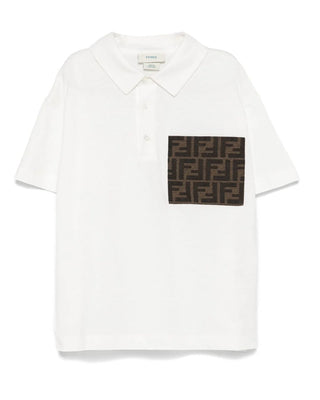 Fendi Polo-T-Shirt JMI475-7AJ mit FF-Logo