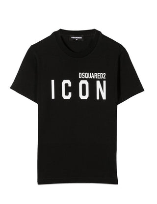 Dsquared2 T-shirt girocollo con logo frontale DQ048S-D002F