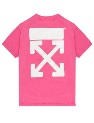 Off-White T-shirt girocollo con logo OGAA001S22JER002