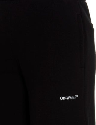 Off-White Palazzo Jogginghose mit Logo OWCH011C99JER0011